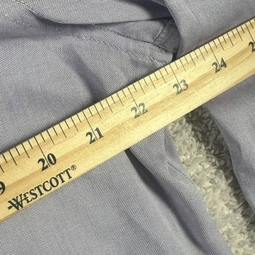 Isaia Napoli Mens Button Dress Shirt LS Light Purple Lavender Size 16 41 Large - Picture 11 of 13